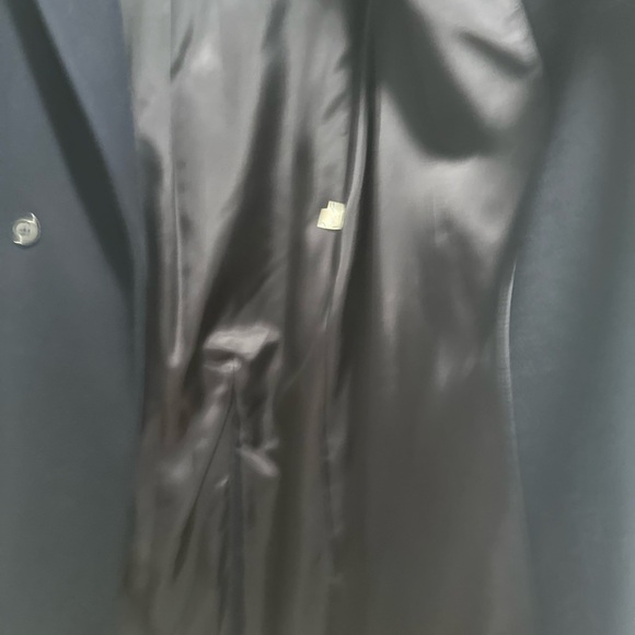 Vintage 80s J. G. Hooks Sz: 10P Long 100% Wool Navy Single Breast Peacoat. - Picture 13 of 16